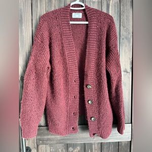 Old Navy Red/Burgundy Cardigan